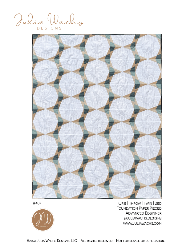 Night Bloom Quilt Pattern - Digital Download
