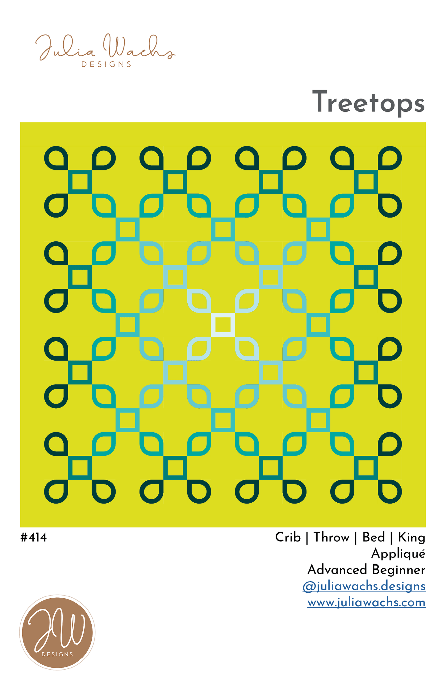 Treetops Quilt Pattern - Digital Download